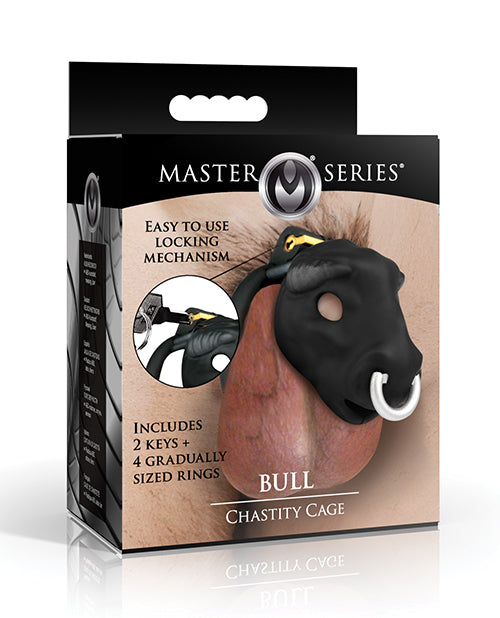 Master Series Bull Chastity Cage - Black