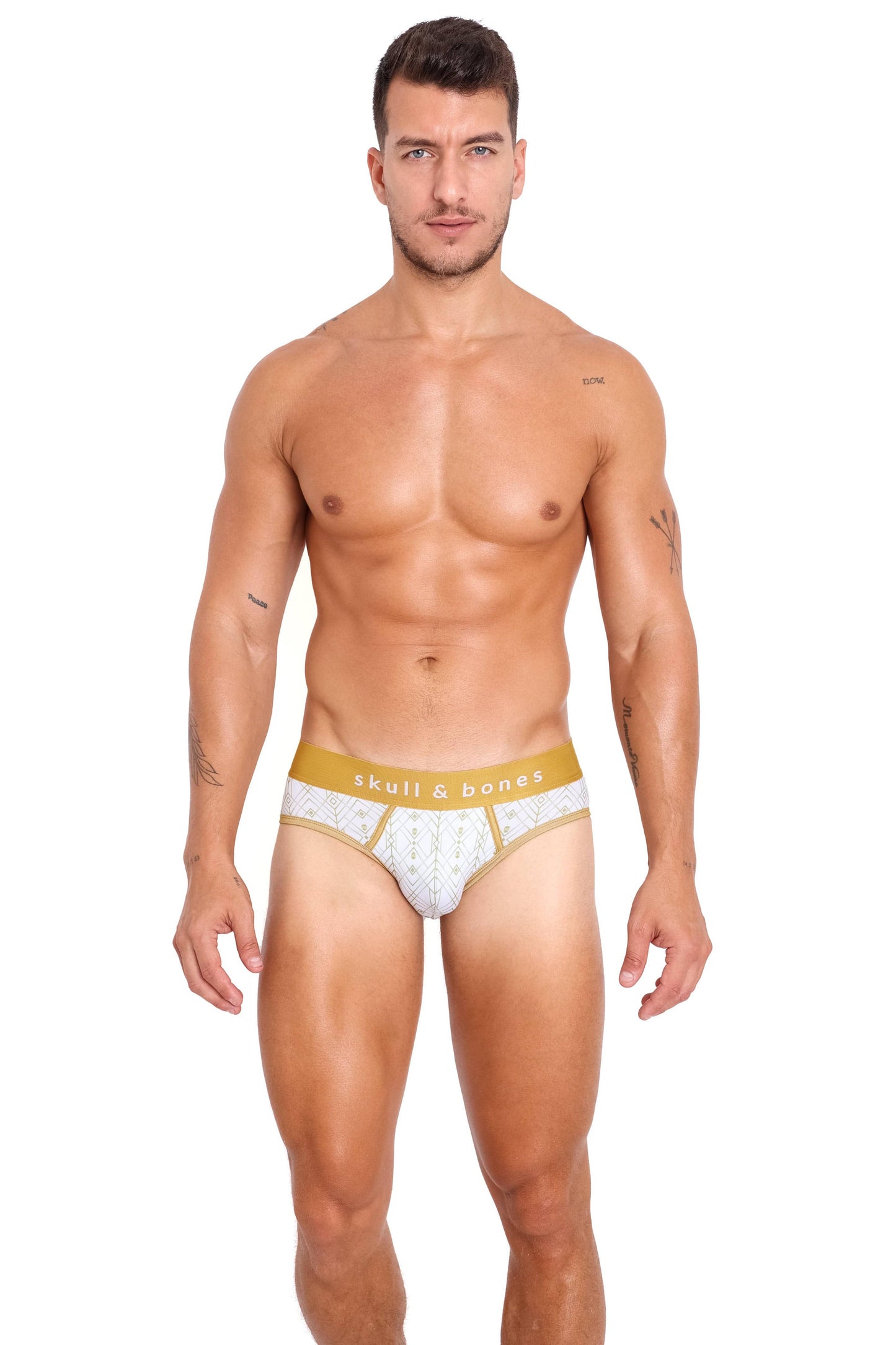 Art Deco White Brief