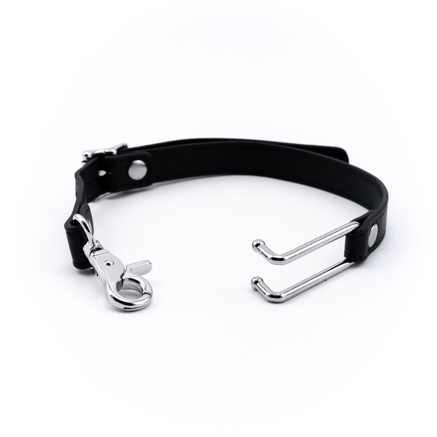 Black Leather and Silver Nose Hook by Liebe Seele