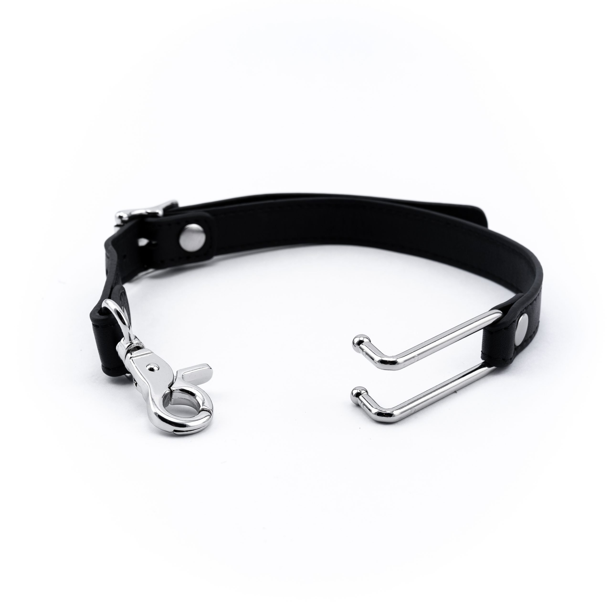 Black Leather and Silver Nose Hook by Liebe Seele