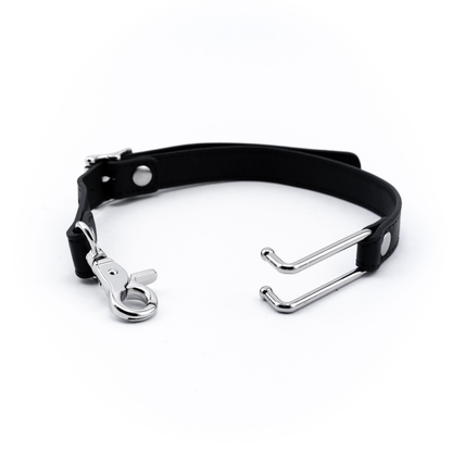 Black Leather and Silver Nose Hook by Liebe Seele