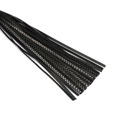 Crocodile Noir: Black Leather Flogger