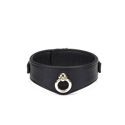 Liebe Seele- Dark Secret Black Deluxe Curved Collar with Lock