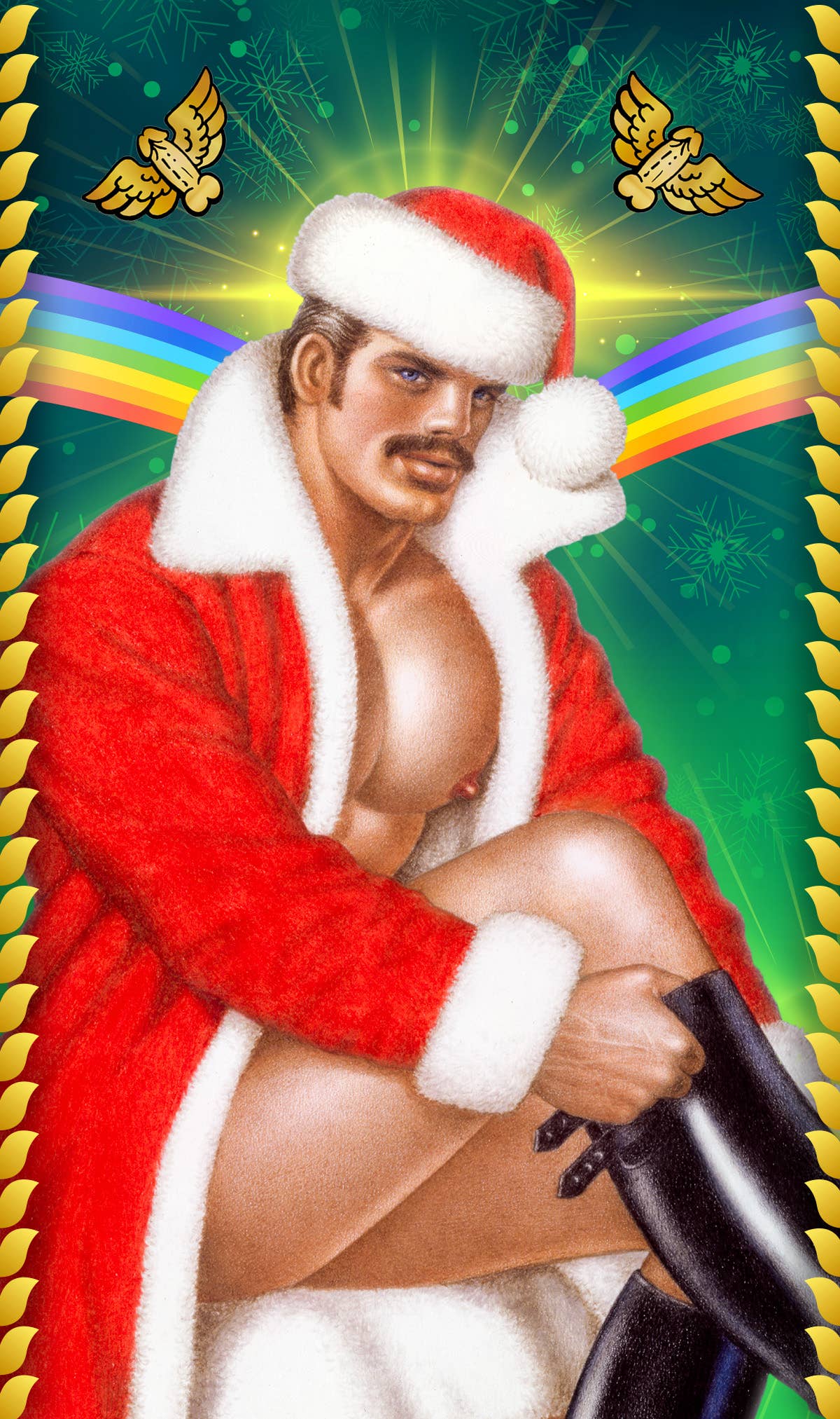 Tom of Finland "Sexy Santa" Prayer Candle