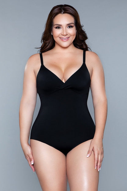 2003 What Waist Shapewear Bodysuit Black