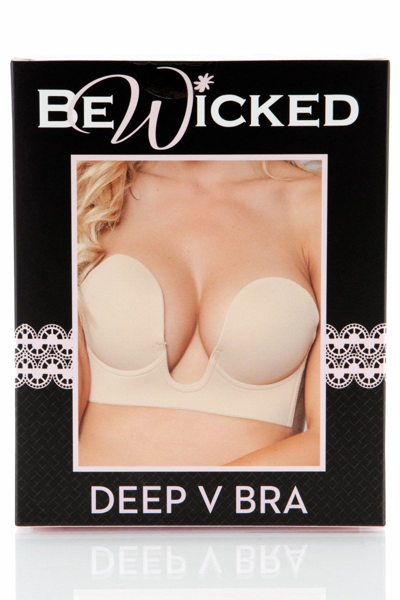 BWXB093ND Deep V Bra - Nude