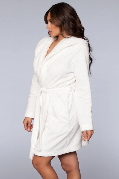 1817 Janet Plush Fleece Color Block Robe