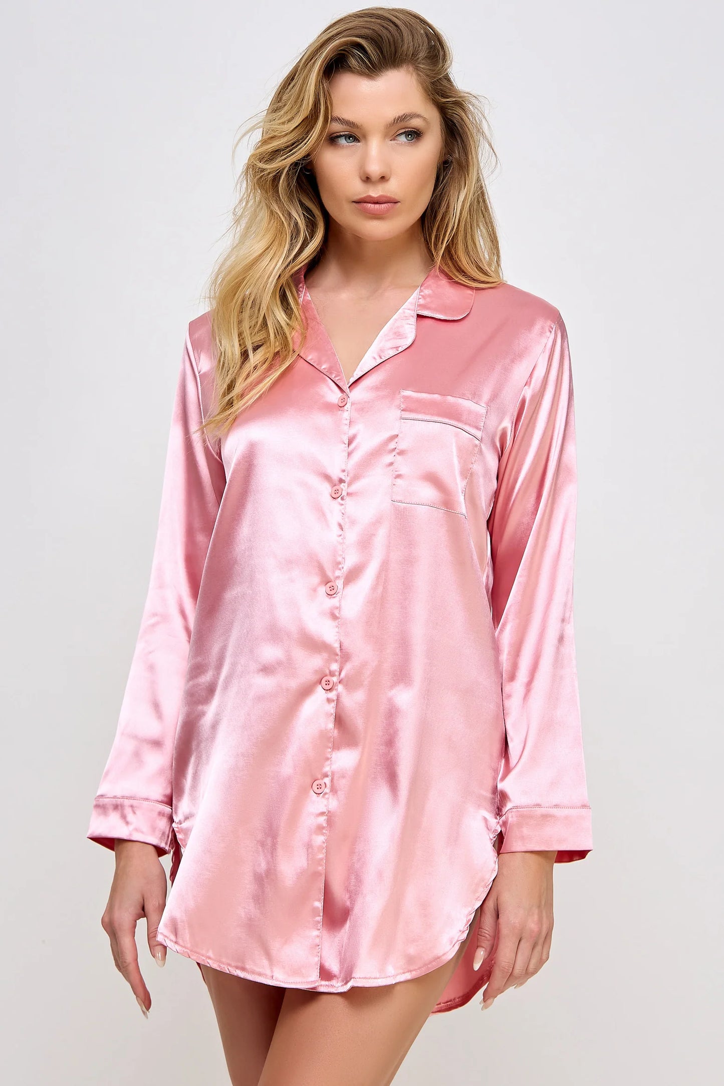 BW1788 Kimberly Satin Sleepshirt