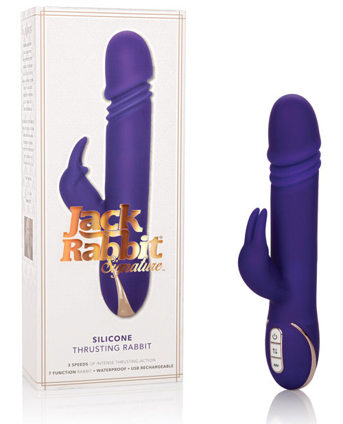 Jack Rabbit Signature Silicone Thrusting Rabbits - Purple by California Exotic Novelties