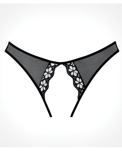 Adore Mirabelle Plum Panty Black O/S by Allure Lingerie Lp