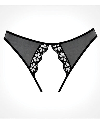 Adore Mirabelle Plum Panty Black O/S by Allure Lingerie Lp