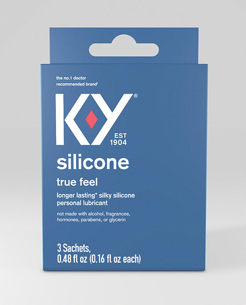 K-Y Silicone True Feel Lube Pack of 3 Satchet by Paradise Marketing