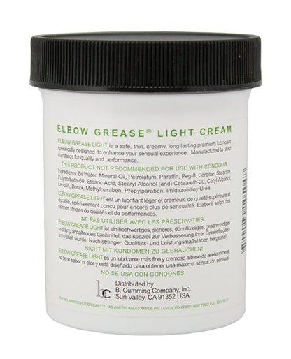 Elbow Grease Light Cream Jar - Oz by B. Cumming Company INC