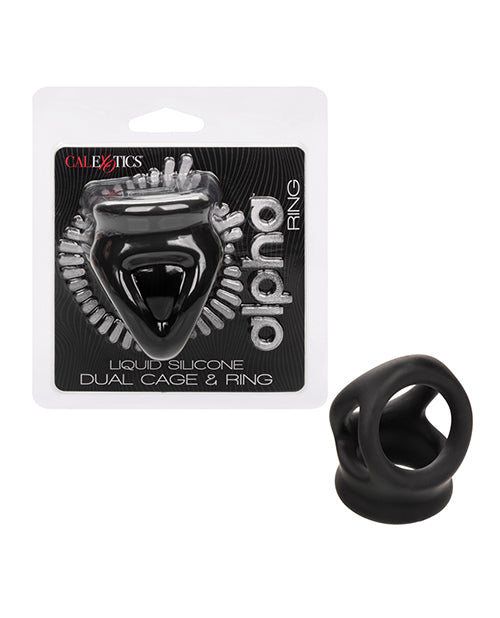 Alpha Liquid Silicone Dual Cage & Ring by California Exotic Novelties