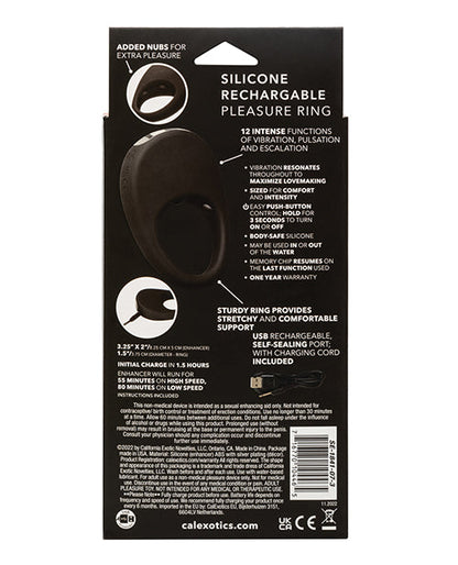 Silicone Rechargeable Pleasure Ring by California Exotic Novelties