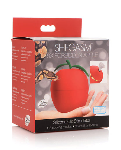 Shegasm 6X Forbidden Apple Silicone Clit Stimulator by Xr LLC