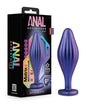 Blush Anal Adventures Matrix Wavy Bling Plug - Sapphire by Blush Novelties