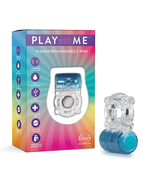 Blush Play With Me Pleaser Rechargeable C Ring by Blush Novelties