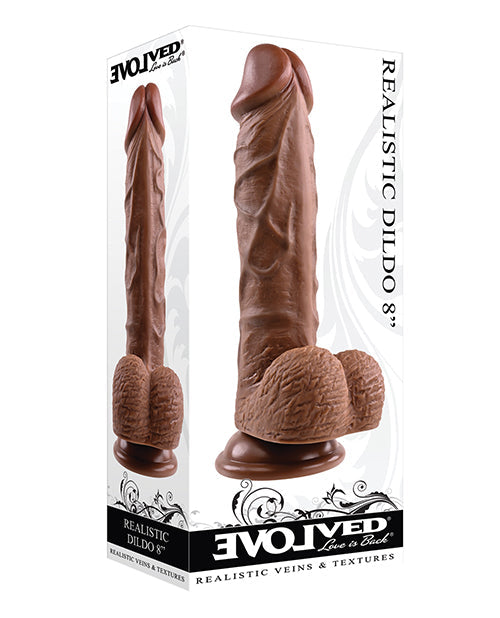 Evolved 8" Realistic Dildo W/balls by Evolved Novelties INC