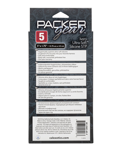 Packer Gear 5" Ultra Soft Silicone Stp by California Exotic Novelties