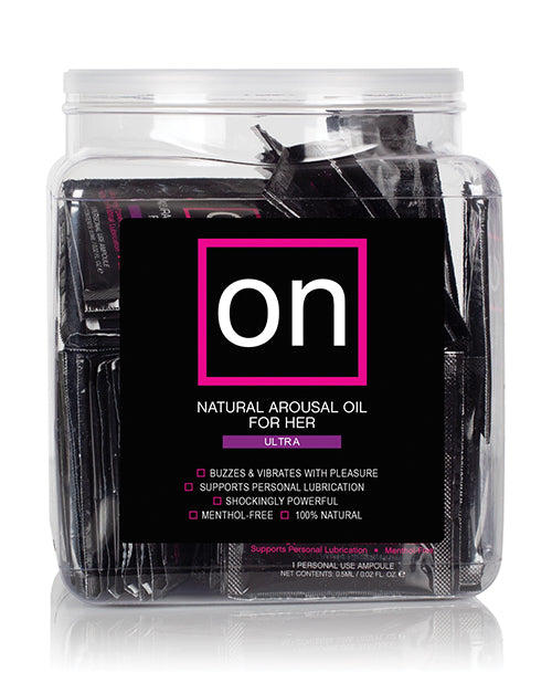 ON for Her Arousal Oil Ultra - Tub of 75 Single use Ampoule by Sensuva Valencia Naturals