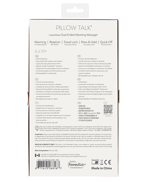 Pillow Talk Sultry Rotating Wand by B.M.S. Enterprises