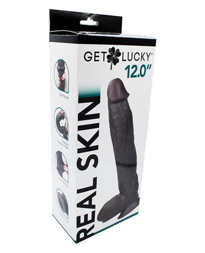 Get Lucky 12" Real Skin Series - Dark Brown by Thank Me Now INC