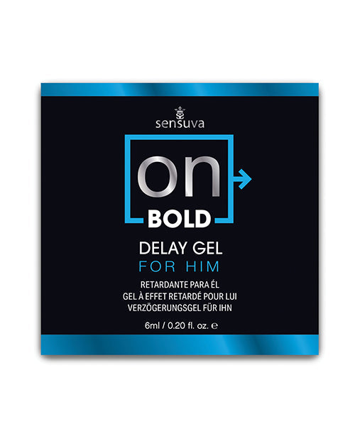 ON Bold Delay Gel - 6 ml Single Use Packet by Sensuva Valencia Naturals