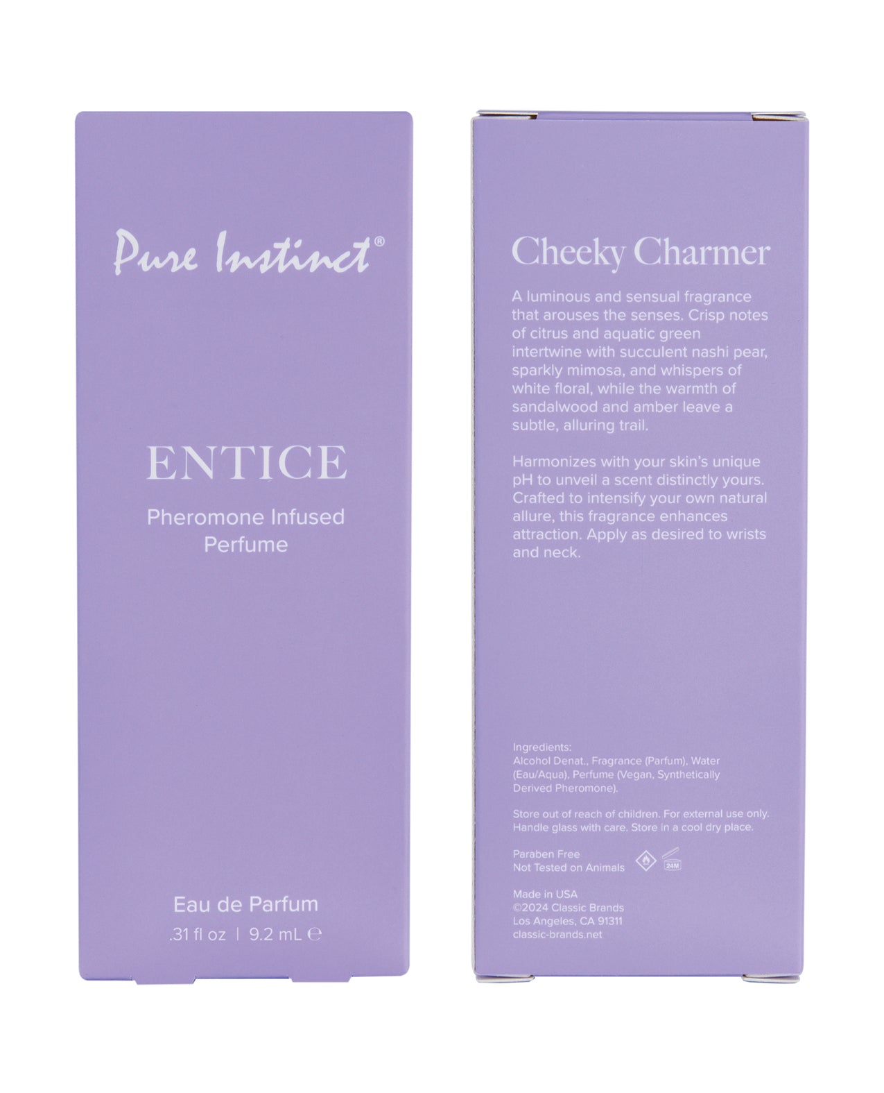 Pure Instinct Pheromone Perfume Entice - 9.2 ml Spray by Classic Brands