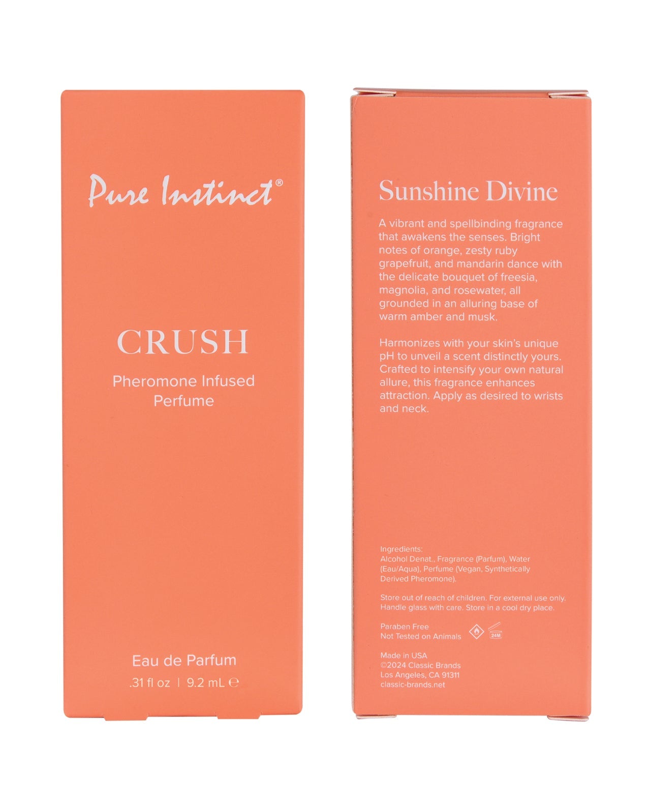 Pure Instinct Pheromone Perfume Crush - 9.2 ml Spray by Classic Brands