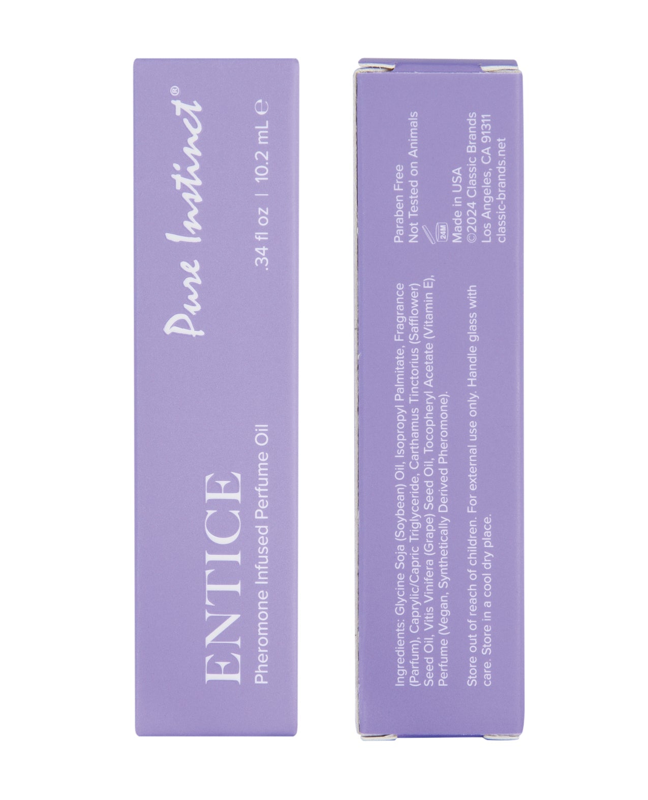Pure Instinct Pheromone Perfume Oil Roll On Entice - 10.2 ml by Classic Brands