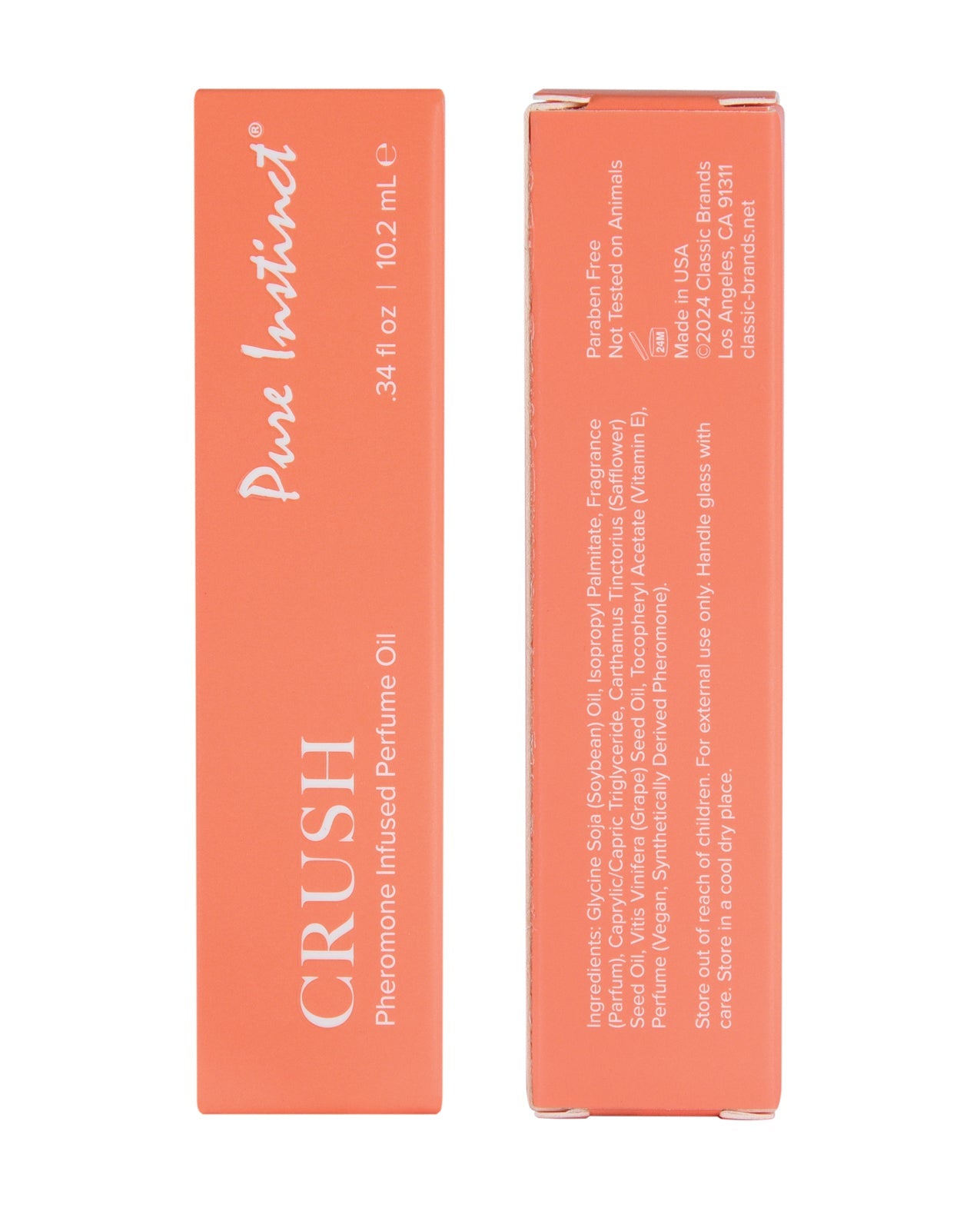 Pure Instinct Pheromone Perfume Oil Roll On Crush - 10.2 ml by Classic Brands