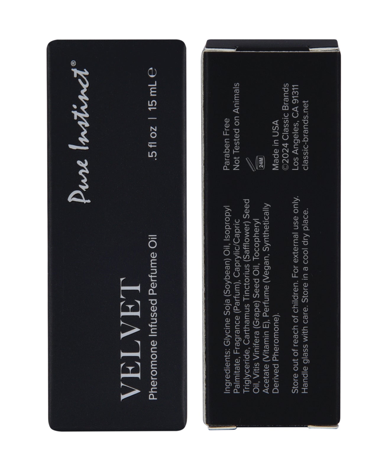 Pure Instinct Pheromone Perfume Oil Velvet - 15 ml Dropper Glass by Classic Brands