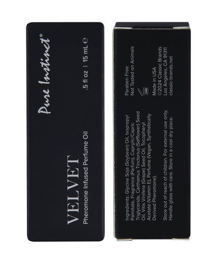 Pure Instinct Pheromone Perfume Oil Velvet - 15 ml Dropper Glass by Classic Brands