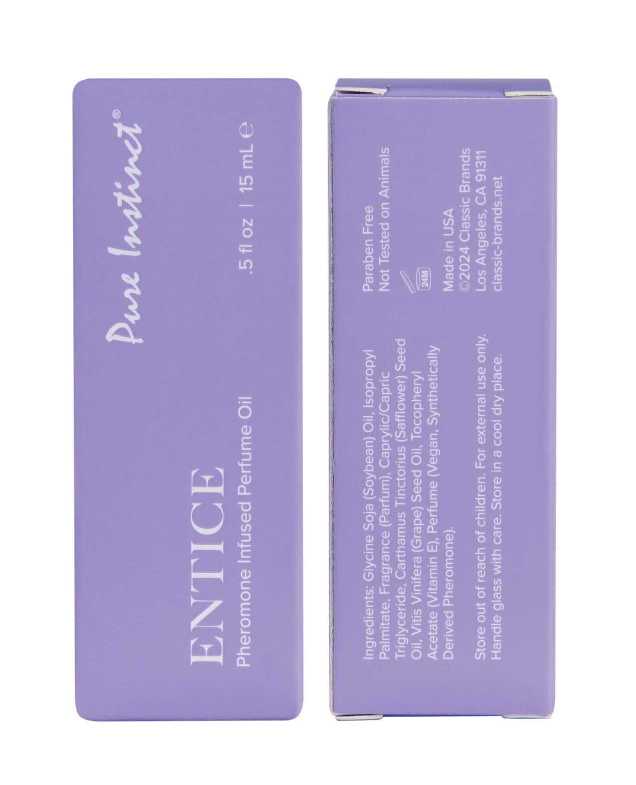 Pure Instinct Pheromone Perfume Oil Entice - 15 ml Dropper Glass by Classic Brands