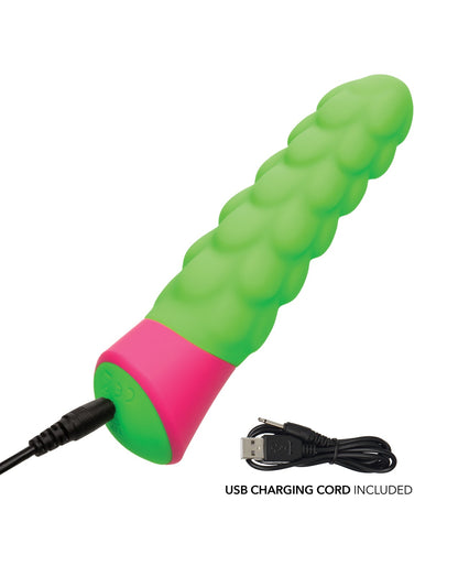 Rave Ripple Vibrator - Green/Pink by California Exotic Novelties