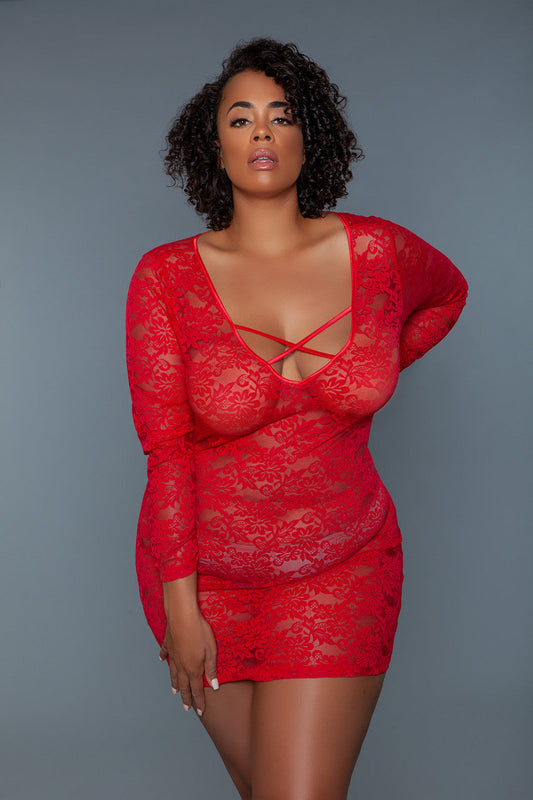 2247P Lynn Chemise Red