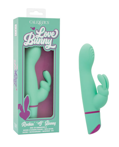 Love Bunny Rockin "G" Bunny - Turquoise by California exotic novelties