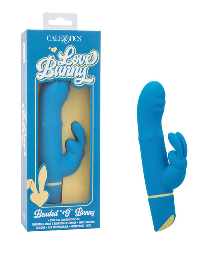 Love Bunny Beaded "G" Bunny - Blue by California exotic novelties