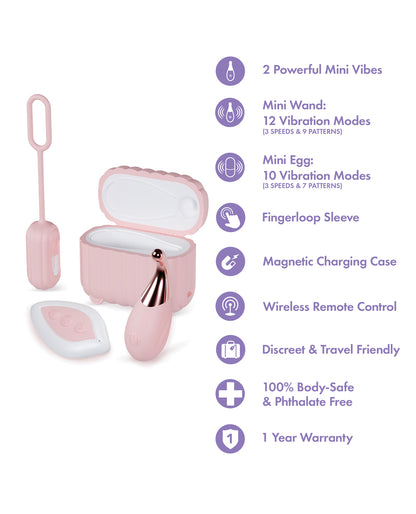 Blush Play With Me Wanderlust 4 Piece Vibrator Set - Pink by Blush novelties