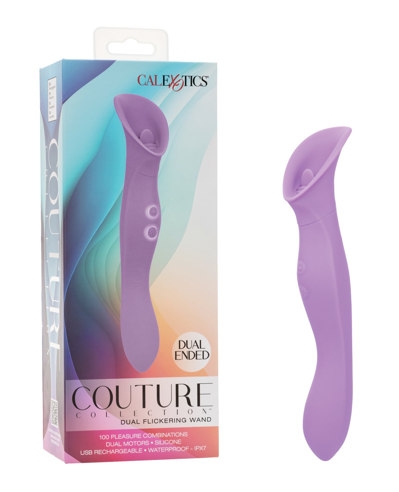 Couture Dual Flickering Wand - Purple by California exotic novelties
