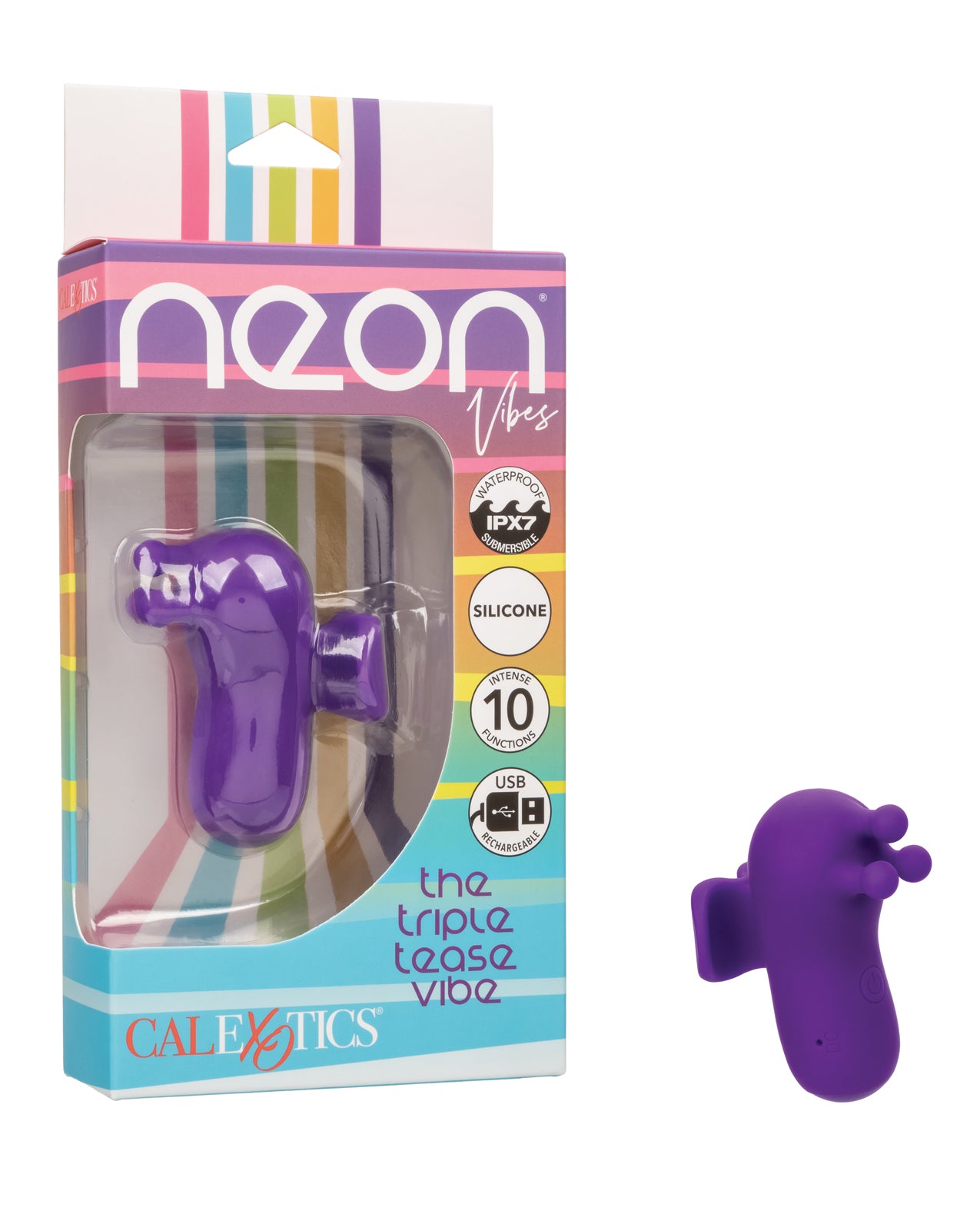 Neon Vibes The Triple Tease Vibe - Purple by California exotic novelties