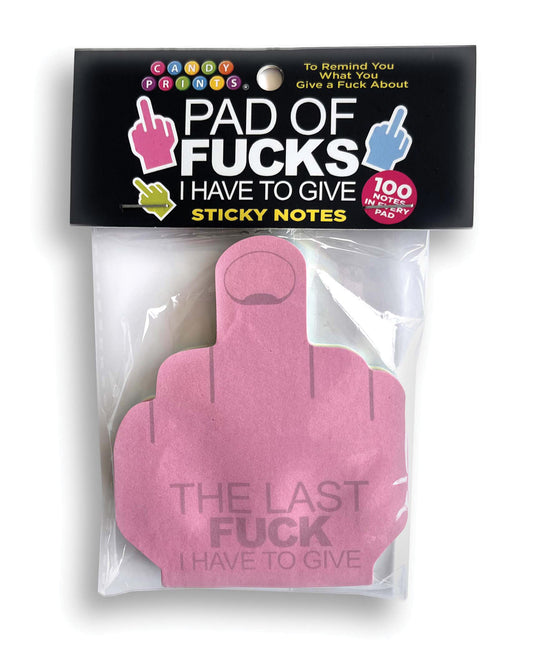 Last Fuck I Have to Give Sticky Notes - 100 Notes Per Pad by Little genie productions llc