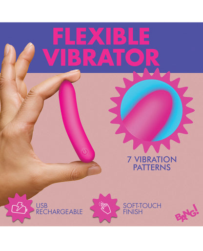 Bang! Tapered Flexible Silicone Bullet - Pink by Xr llc