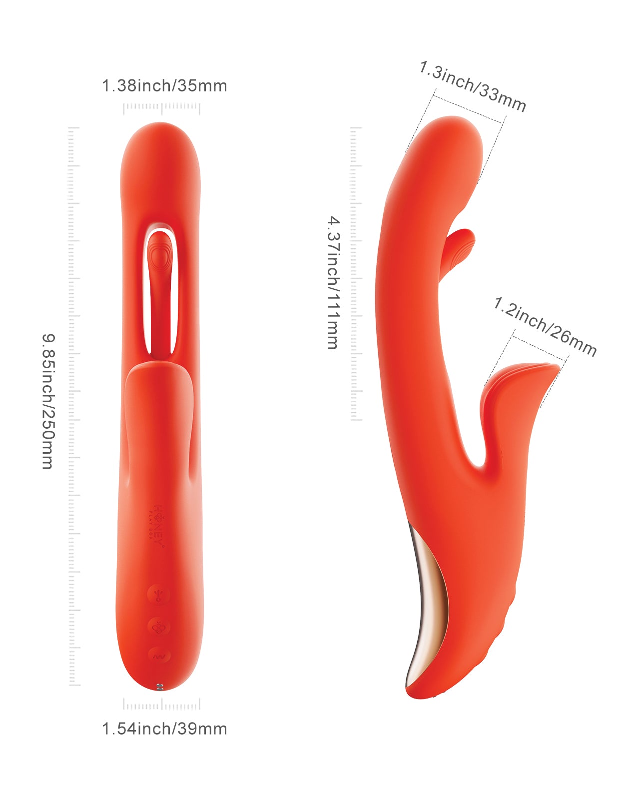 Tressa App-Enabled Tapping Vibrator G-Spot and Clitoris Stimulation by Uc global trade inc/honey play b
