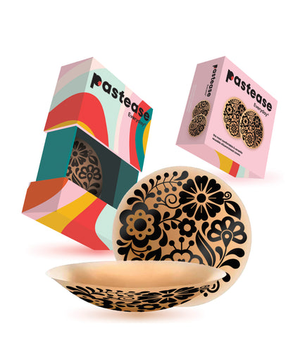 Pastease HALOS Silicone Floral Nipple Covers w/Travel Box - Bloom D+ Cup 10 or More Uses by Pastease