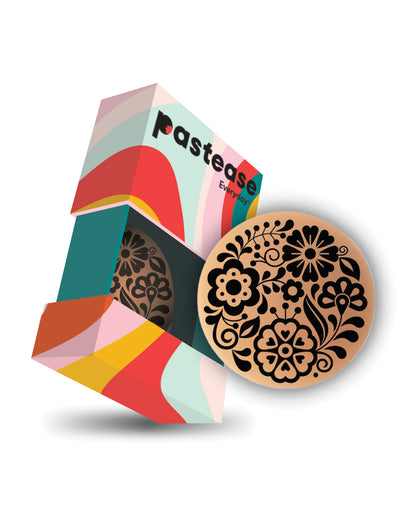Pastease HALOS Silicone Floral Nipple Covers w/Travel Box - Bloom D+ Cup 10 or More Uses by Pastease