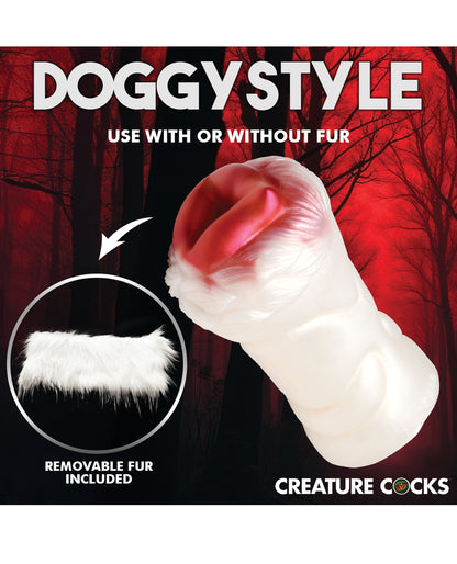 Creature Cocks Snow She-Wolf Silicone Stroker by Xr llc