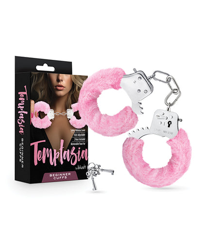 Temptasia Beginner Cuffs - Pink by Blush novelties