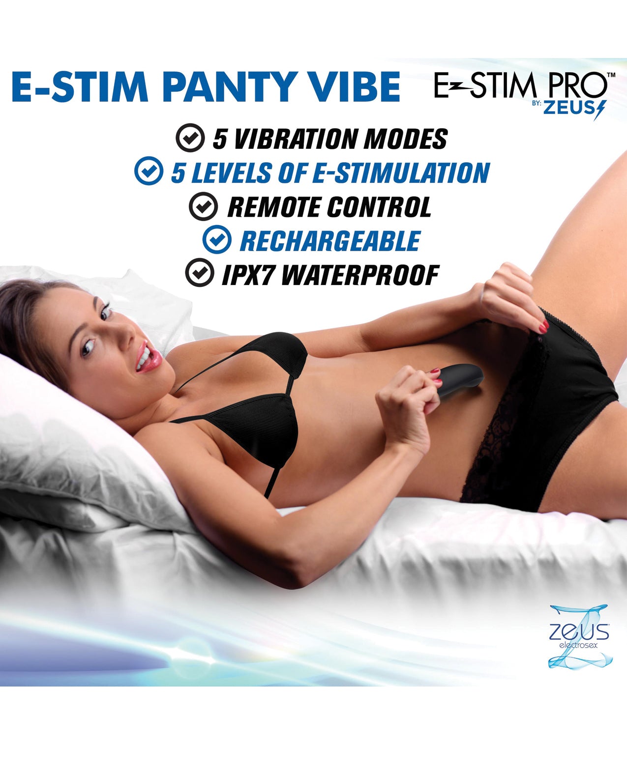E-Stim Panty Vibe with Remote Control by Xr llc